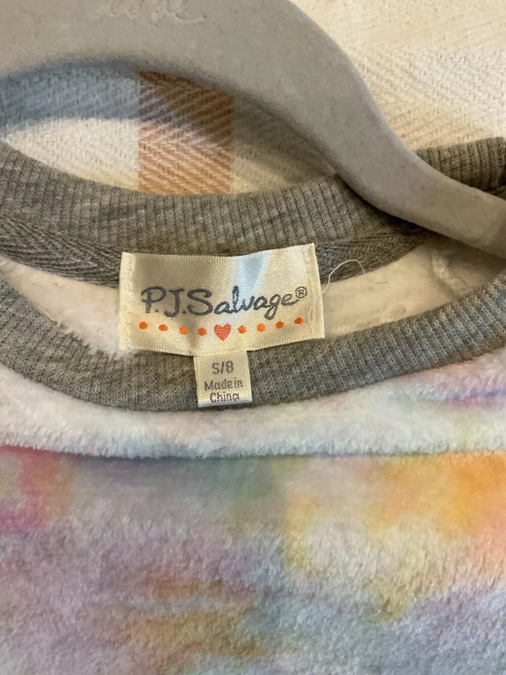 NWT P.J. Salvage Kids Tie-Dye Plush Lounge Set | Size S/8 | Girls